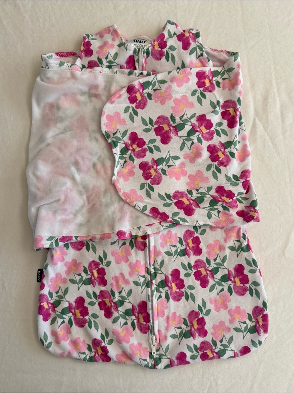 Halo Newborn | 0- 3 months Floral swaddle / sleep sack